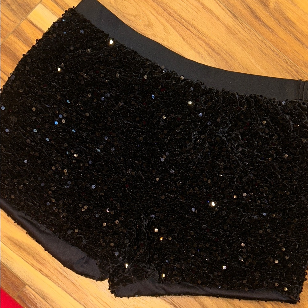 Boutique style Black Sequin Shorts size XL